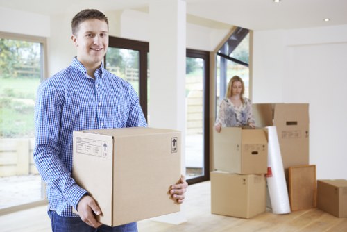 Customer selecting furniture for pick-up service